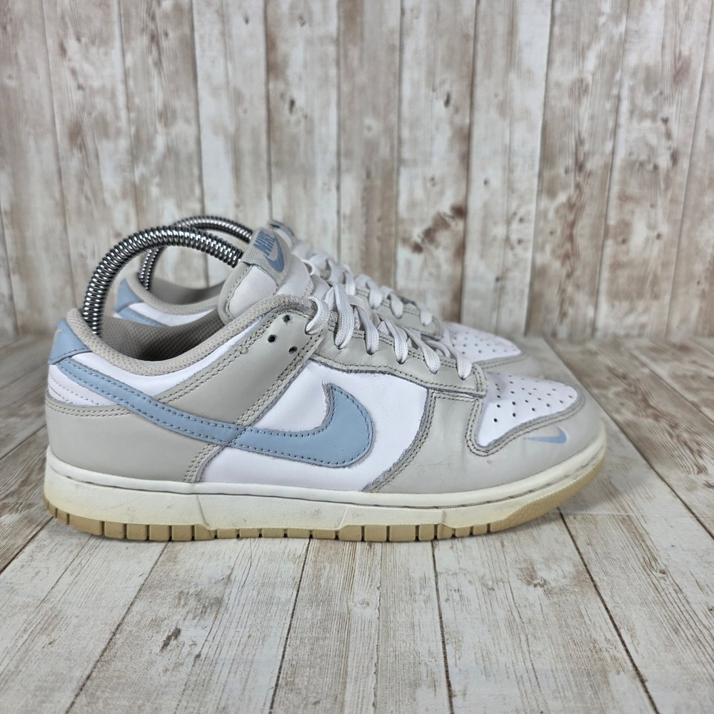 Nike Dunk Low Women's Sneakers White Gray Blue Casual‎ Shoes